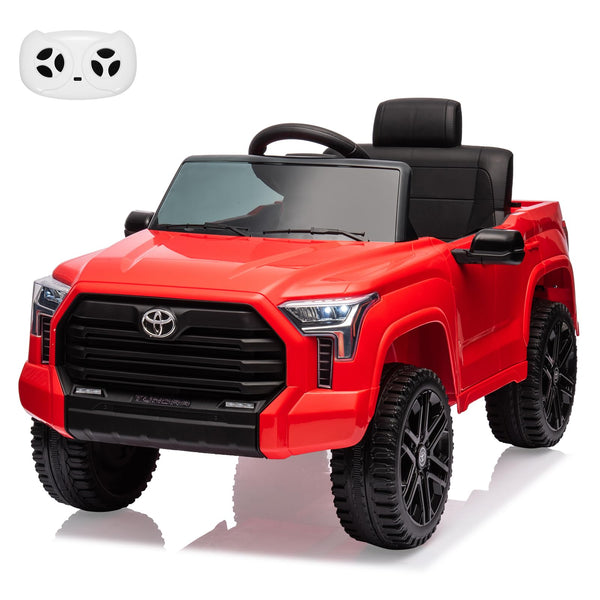 Garvee Ride - P Series: 12V Ride on Car For Kids Age 3+ , Licensed Toyota, with Remote Control, MP3, LED Lights, Suspension System, Double Doors, Safety Belt, Ride On Toys for Boys Girls - Red