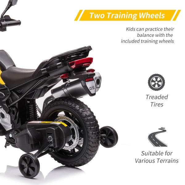 Garvee Ride - P Series: 12V 7AH Kids Motorcycle + Licensed BMW + High/Low Speed & EVA Tire + LED Headlights + Spring Suspension + Music + Boys and Girls