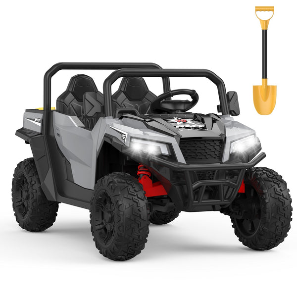 Garvee Ride - P Series: 24V Ride On Dump Truck for Big Kids, 4x4 Electric Car with Remote Control, Shovel, Bluetooth & Music, 24v Ride On Toys, Truck Car, Kids Electric Ride