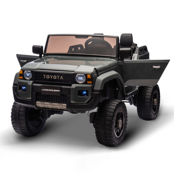Garvee Ride P Series 24V Kids Electric Ride-On Car w/Parent Remote Control, 4WD/2WD Switch, Bluetooth Music, LED Lights & Shovel – 2-Seater Off-Road Toy for Over 3 Years, ASTM/CPSIA Certified