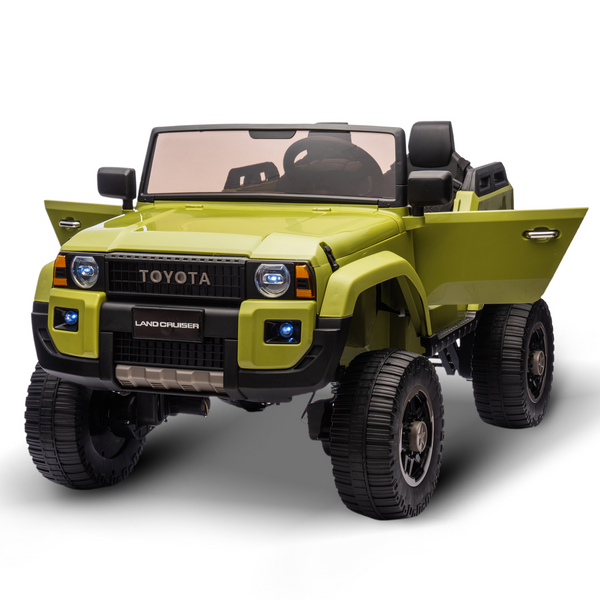 Garvee Ride P Series 24V Kids Electric Ride-On Car w/Parent Remote Control, 4WD/2WD Switch, Bluetooth Music, LED Lights & Shovel – 2-Seater Off-Road Toy for Over 3 Years, ASTM/CPSIA Certified