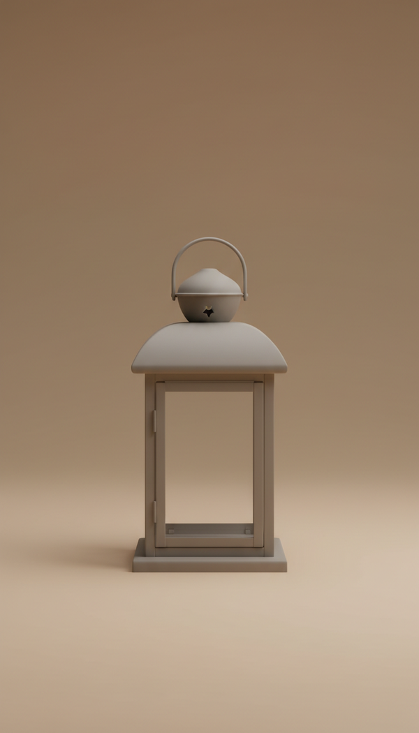 Powder-Coated Lantern for Outdoor Glow