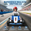 Garvee Ride - G Series: 6+,24V Drift Kart with 2X200W Strong Motor, 7AH Big Battery, Electric Pedals, Electric Go Kart Outdoor Race Toy - Blue