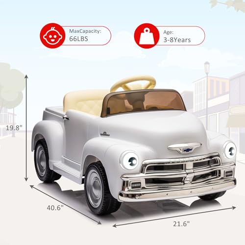 Garvee Ride - P Series: 12V Ride On Car for Kids Ages 3-5, Power Wheel Ride-on Toys W/parent Remote, Music Player, 4 Wheel Cushion, Kids Electric Cars with 2 Speed, Dual Doors, Front &ear Headlights