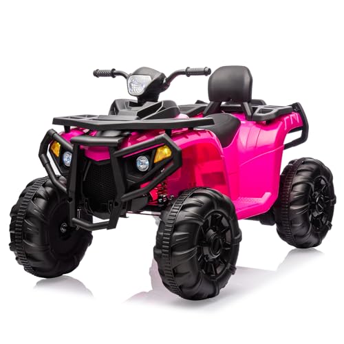 Garvee Ride - P Series: 4 Wheeler Electric Vehicle for Big Kids 2 Seater Battery Powered Ride On Toy Car with Spring Suspension, LED Lights, High & Low Speed, Music, USB, Soft Start for Toddlers, Pink