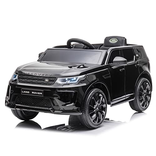 Garvee Ride - P Series: 12V Land Rover mini Kids Ride-On Car: Remote Control, LED Lights, Bluetooth, Music, Radio, Battery Powered, for Ages 3-8 - Black
