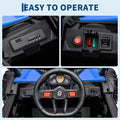 Garvee Ride - P Series: 24V Ride-On UTV: Remote Control, 200W Motor, Spring Suspension, Music, LED Lights, for Boys & Girls - Blue
