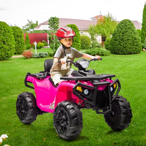 Garvee Ride - P Series: 4 Wheeler Electric Vehicle for Big Kids 2 Seater Battery Powered Ride On Toy Car with Spring Suspension, LED Lights, High & Low Speed, Music, USB, Soft Start for Toddlers, Pink