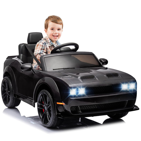 Garvee Ride - P Series: 12V Electric Vehicles Battery Powered with Remote Control, LED Lights, Bluetooth, MP3 for Boys Girls - Police