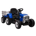 Garvee Ride - P Series: 12V Electric Tractor & Trailer for Kids, 3-6 Yrs - With RC - Blue / 25W
