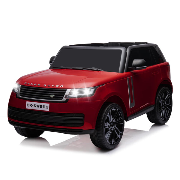 Garvee Ride - P Series: 24V 2-Seater Land Rover Ride-On Car For age 3+, With MP3, 3 Speeds, Remote Control, LED, 4-Wheel Suspension - Wine Red