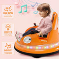 Garvee Ride - P Series: 12V Ride on Toddler Bumping Car W/Remote Control, LED Lights & 360 Degree Spin, ASTM Certified - Orange