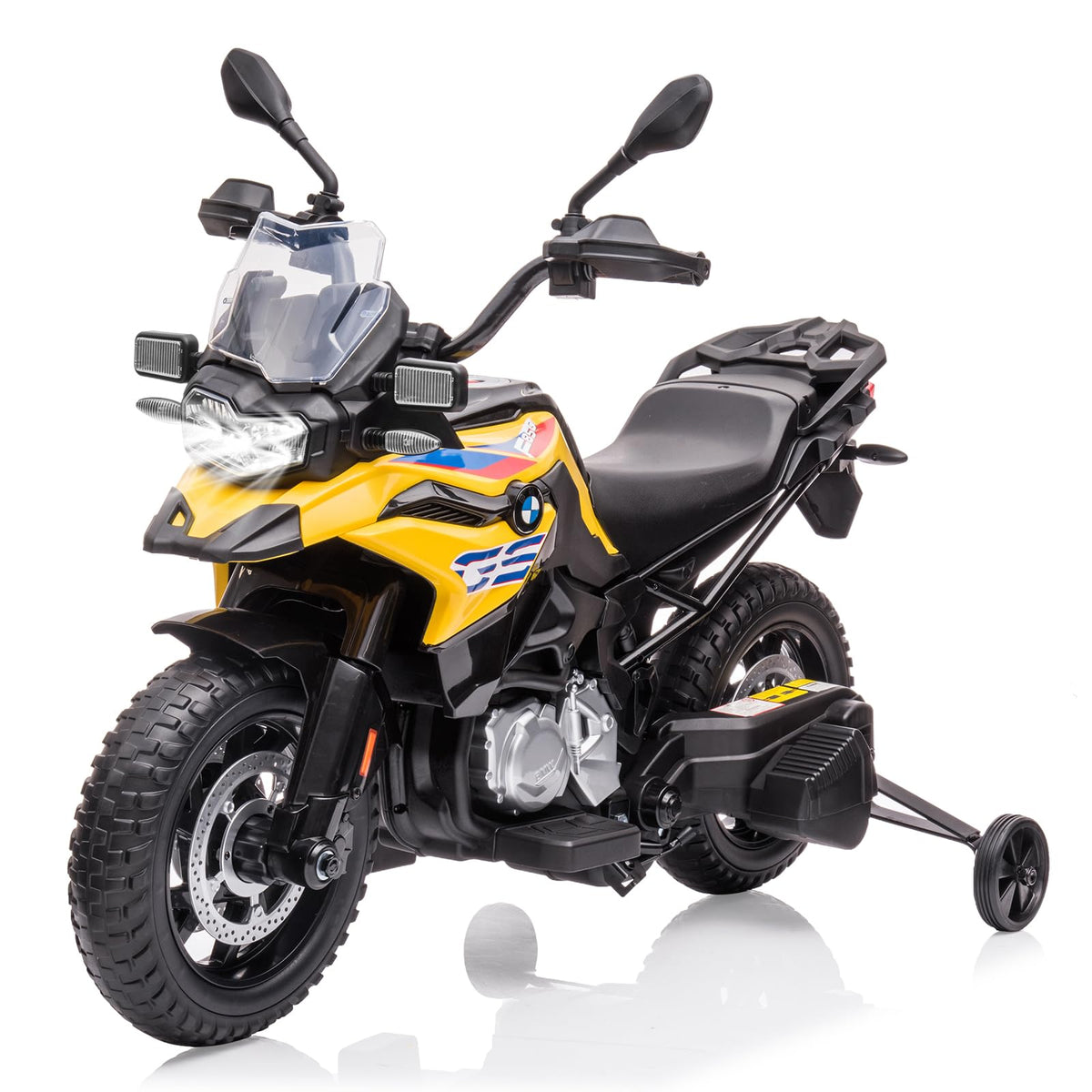 Garvee Ride - P Series: 12V 7AH Kids Motorcycle + Licensed BMW + High/Low Speed & EVA Tire + LED Headlights + Spring Suspension + Music + Boys and Girls