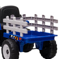 Garvee Ride - P Series: 12V Electric Tractor & Trailer for Kids, 3-6 Yrs - With RC - Blue / 25W