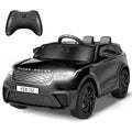 Garvee Ride - P Series: 3-8, 12V Licensed Land Rover Ride Electric Car for Kids with Parent Remote Control, MP3 Player, Rocking, Pull Rod - Black