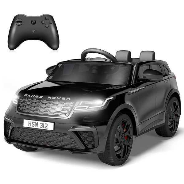 Garvee Ride - P Series: 3-8, 12V Licensed Land Rover Ride Electric Car for Kids with Parent Remote Control, MP3 Player, Rocking, Pull Rod - Black
