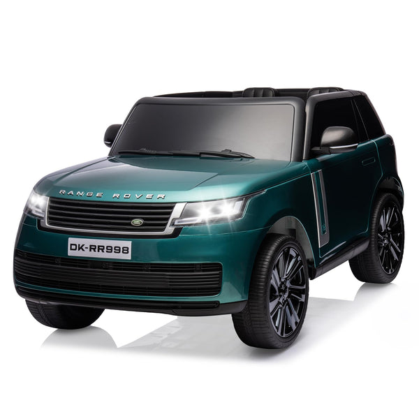 Garvee Ride - P Series: 24V 2-Seater Land Rover Ride-On Car For age 3+, With MP3, 3 Speeds, Remote Control, LED, 4-Wheel Suspension - Green