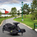 Garvee Ride - P Series: 12V Kids Drift Car: 45W Motor, 5 MPH, Music, LED, USB, Low-Power Alarm, 110lb Max - Black