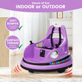 Garvee Ride - P Series: 12V Ride on Toddler Bumping Car W/Remote Control, LED Lights & 360 Degree Spin, ASTM Certified - Purple
