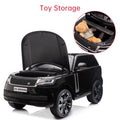 Garvee Ride - P Series: 24V 2-Seater Land Rover Ride-On Car For age 3+, With MP3, 3 Speeds, Remote Control, LED, 4-Wheel Suspension - Black