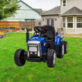 Garvee Ride - P Series: 12V Electric Tractor & Trailer for Kids, 3-6 Yrs - With RC - Blue / 25W