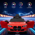 Garvee Ride - P Series: 12V Electric Ride On Car for 37-83 Months, w/RC,Licensed by BMW M4,Power Wheels for Boys Girls, with Suspension System,3 Speeds, Bluetooth, MP3, Double Door, LED Light - Red