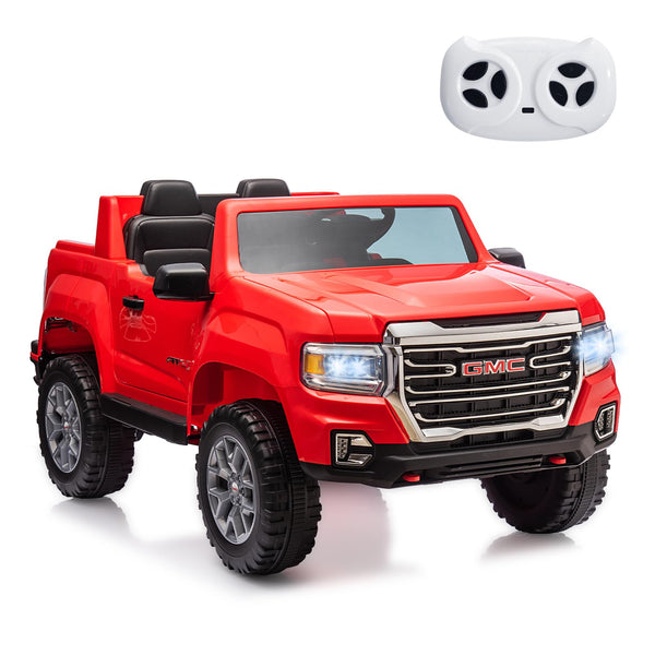 Garvee Ride - P Series: 24V 2-Seater Ride On Truck Car, Licensed GMC Battery Powered Electric Kids Car with Remote Control, LED Lights, MP3, 2 * 200W Motor, 20.5" Large Seat, Ride On Toys for Kids