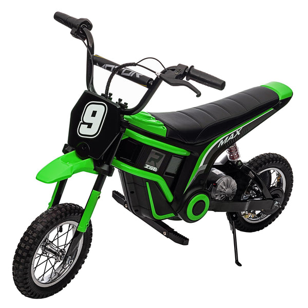 Garvee Ride - T Series: 24V-10A 350W Ride On Electric Dirt Bike For Kids Ages 13+, 14.29MPH, 3-Speed - Green-9