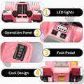 Garvee Ride - P Series: 6V Kids Ride On Electric Quad ATV, Ride Car with LED Headlights, Ride-On Toy for Toddlers 1-3 Boys & Girls with Music, Forward & Reverse - Pink