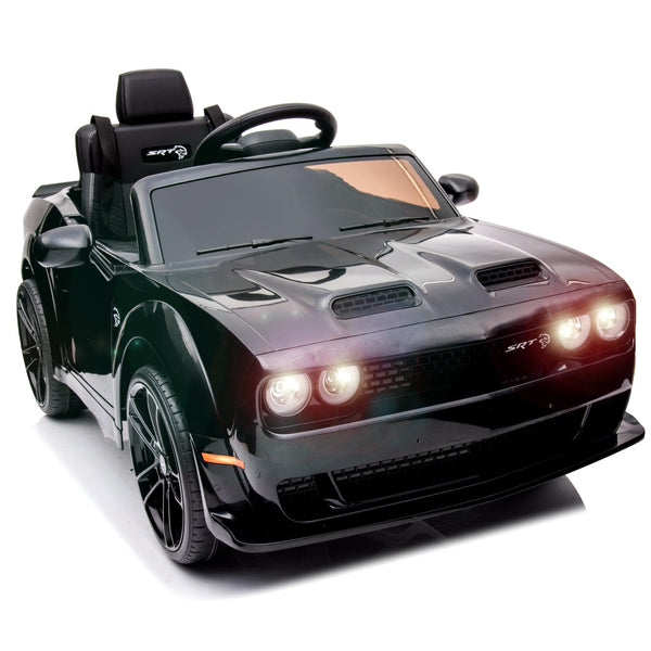 Garvee Ride - P Series: 12V Electric Vehicles Battery Powered with Remote Control, LED Lights, Bluetooth, MP3 for Boys Girls - Black