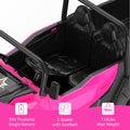 Garvee Ride - P Series: 24V 4WD Electric Ride On Dump Truck with Remote Control, 2-Seater, Music Player, LED Lights, Key Start Safety System, Durable Plastic, Off-Road Kids Toy for Ages 3+ - Pink