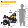 Garvee Ride - P Series: 12V 7AH Kids Motorcycle + Licensed BMW + High/Low Speed & EVA Tire + LED Headlights + Spring Suspension + Music + Boys and Girls