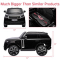 Garvee Ride - P Series: 24V 2-Seater Land Rover Ride-On Car For age 3+, With MP3, 3 Speeds, Remote Control, LED, 4-Wheel Suspension - Black