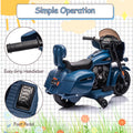 Garvee Ride - B Series: 6V Ride-On Motorcycle for Kids, Electric Dirt Bike with USB, Music, Headlight - Blue