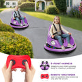 Garvee Ride - P Series: 12V Ride on Toddler Bumping Car W/Remote Control, LED Lights & 360 Degree Spin, ASTM Certified - Purple