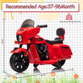 Garvee Ride - B Series: 6V Ride-On Motorcycle for Kids, Electric Dirt Bike with USB, Music, Headlight - Red