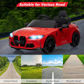 Garvee Ride - P Series: 12V Electric Ride On Car for 37-83 Months, w/RC,Licensed by BMW M4,Power Wheels for Boys Girls, with Suspension System,3 Speeds, Bluetooth, MP3, Double Door, LED Light - Red