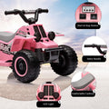 Garvee Ride - P Series: 6V Kids Ride On Electric Quad ATV, Ride Car with LED Headlights, Ride-On Toy for Toddlers 1-3 Boys & Girls with Music, Forward & Reverse - Pink