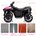 Garvee Ride - P Series: 6V Quad ATV for Kids Toddler 3+ years, Max 55lb Capacity ，With LED, Music, Foot Pedal, Wear-Resistant Wheels, 1.9 MPH - Pink