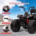 Garvee Ride - P Series: 24V Kids ATV, Ride on Car 4WD Quad Electric Vehicle, 4x80W Powerful Engine, with 7AHx2 Large Battery, Accelerator Handle, EVA Tire, Full Metal Suspension, LED Light, Bluetooth&Music - Blake