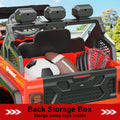 Garvee Ride - P Series: 24V 4WD Ride on Car Kids Ages 3-8, with 6 EVA Wheels, Battery Powered & Remote Control, 3 Adjustable Speeds, Soft Start, Battery Display, Music - Red