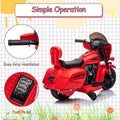 Garvee Ride - B Series: 6V Ride-On Motorcycle for Kids, Electric Dirt Bike with USB, Music, Headlight - Red
