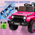 Garvee Ride - P Series: 12V Kids Ride-On Truck For Age 3+, Remote Control, LED, Music, 3 Speeds - Pink
