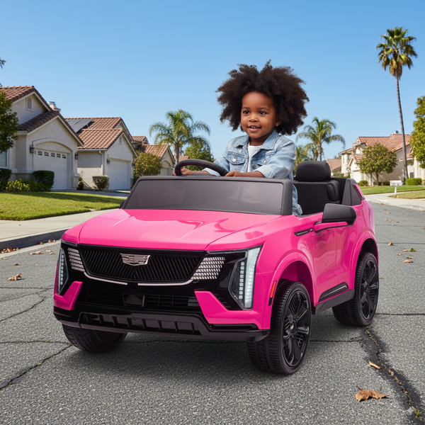 Garvee Ride - P Series: 24V Licensed Ride On Truck with Remote Control - 2 Seater Electric Car for Kids w/ Parental Remote, LED Lights & Music Player | Battery Powered Ride-On Toy Truck for Boys & Girls