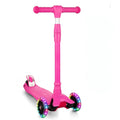 Garvee Kids 3 Wheel Kick Scooter for Boys & Girls Ages 3-10, Adjustable Handlebar, Lightweight Aluminum, Non-Slip Deck, Pink, Outdoor Play - Pink