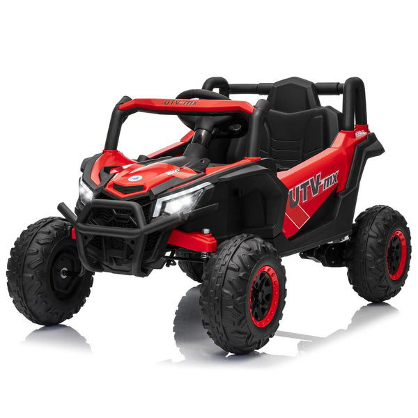 Garvee Ride - P Series: 12V UTV Buggy Electric Ride-on Car for Kids with 4WD/2WD Switch, 4 Shock Absorbers, EVA Tires, Lockable Doors, Parental Remote Control, Outdoor Adventure