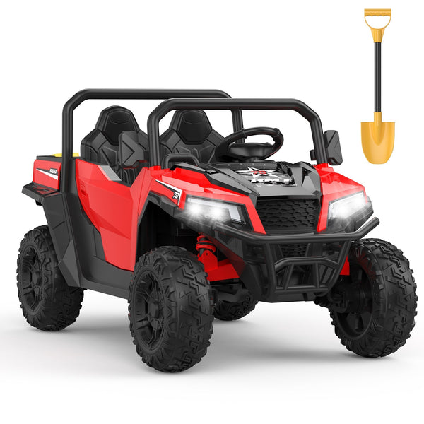 Garvee Ride - P Series: 24V Ride On Dump Truck for Big Kids, 4x4 Electric Car with Remote Control, Shovel, Bluetooth & Music, 24v Ride On Toys, Truck Car, Kids Electric Ride