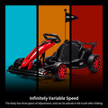 Garvee Ride - G Series: 24V Electric Drift Kart for Kids, Ride Car with Adjustable Seat & 7.5MPH Speed, EVA Silent Wheels, Parent-Safety Certified Ride-On Toy - Red