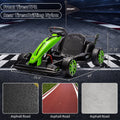 Garvee Ride - G Series: 24V Kids Ride on Go Kart, 7.5mph Variable High Speed Drifting Car, 7ah Battery 200W*2 Motors ,Length Ajustable Max Load 135lbs, Power Display Racing Toy for for Kids Child 6+ ,Green