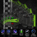 Garvee Ride - G Series: 24V Kids Ride on Go Kart, 7.5mph Variable High Speed Drifting Car, 7ah Battery 200W*2 Motors ,Length Ajustable Max Load 135lbs, Power Display Racing Toy for for Kids Child 6+ ,Green